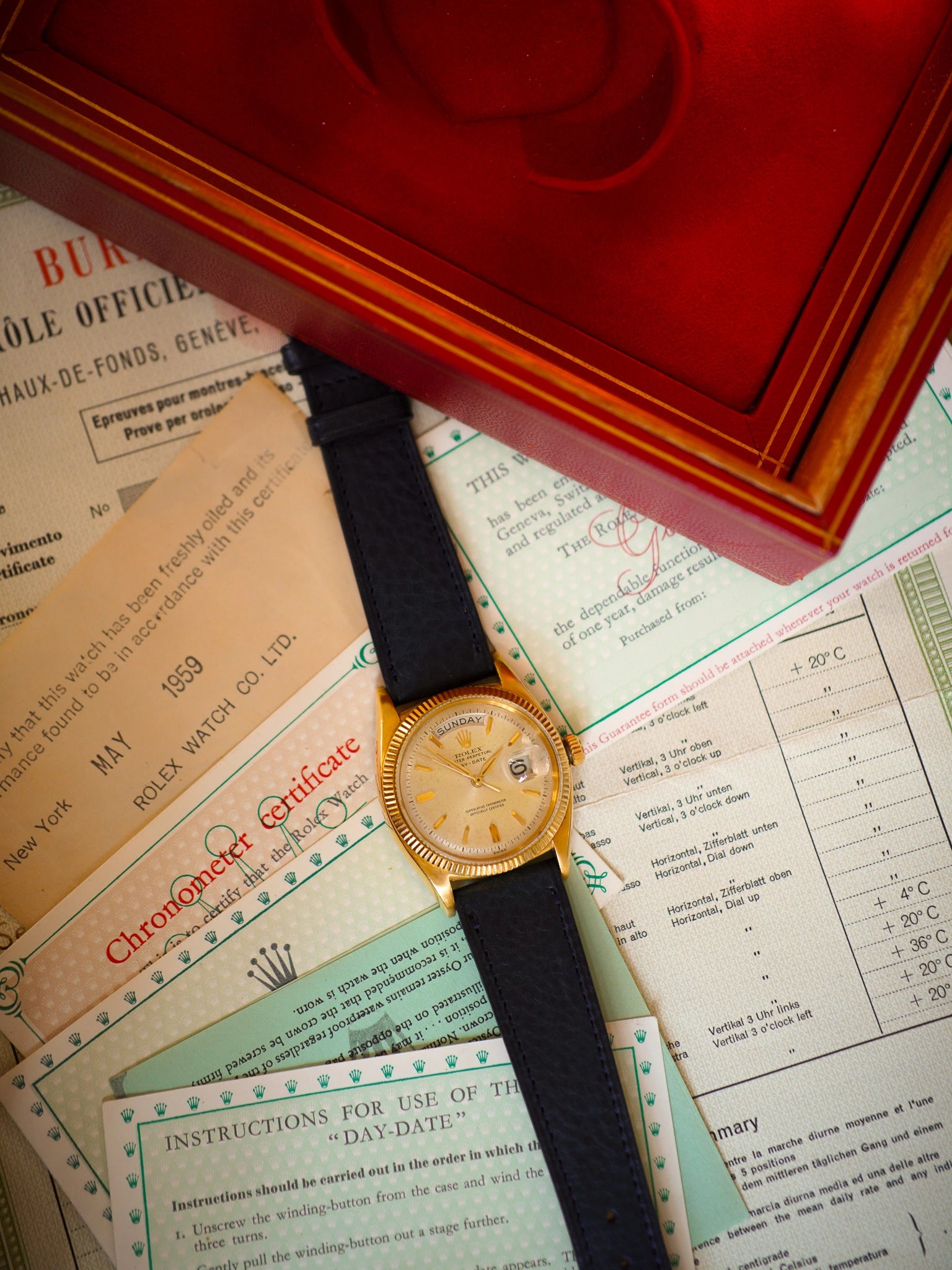 Rare Early Day-Date, Full Set, Rolex available at OBW Collection